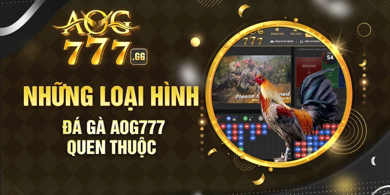 Những loại hình chọi gà được yêu thích tại AOG777